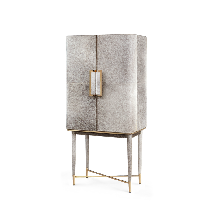 Villa & House Florian Tall Bar Cabinet, Gray