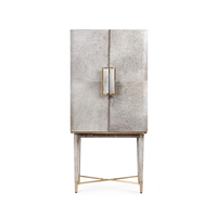 Villa & House Florian Tall Bar Cabinet, Gray
