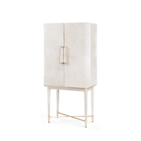 Villa & House Florian Tall Bar Cabinet, Snow