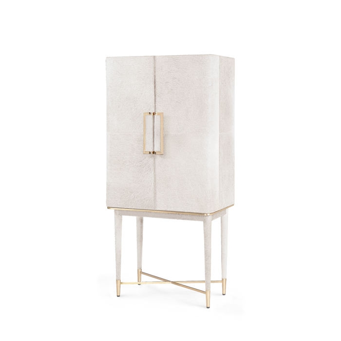 Villa & House Florian Tall Bar Cabinet, Snow
