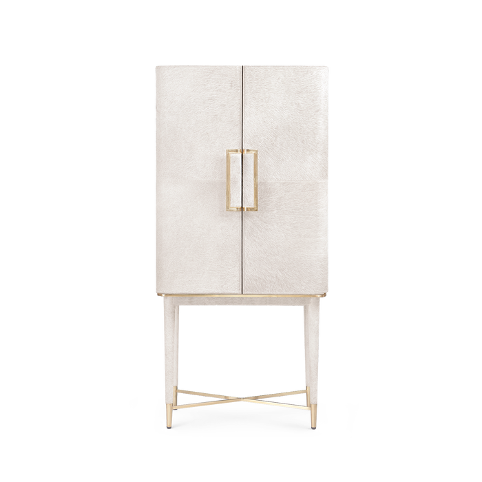 Villa & House Florian Tall Bar Cabinet, Snow
