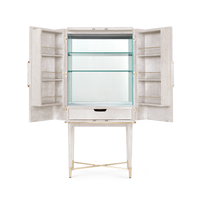 Villa & House Florian Tall Bar Cabinet, Snow