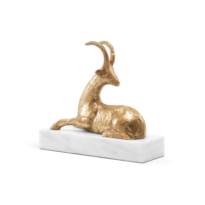 Villa & House Saiga Statue, Gold Leaf