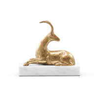 Villa & House Saiga Statue, Gold Leaf