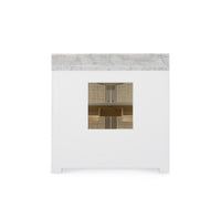 Villa & House Ariel 2-Door Cabinet with 36" Marble Vanity Top, Vanilla