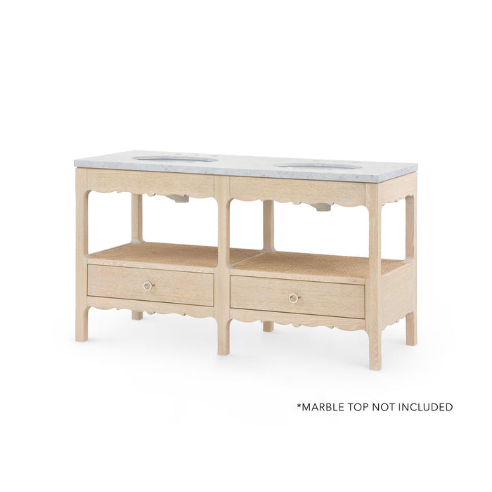 Villa & House Arianna 2-Drawer Cabinet - Base Only, Sand