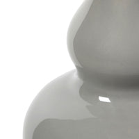 Villa & House Ansonia Lamp with Shade 17-inch White Linen, with Nickel, Graphite Glow