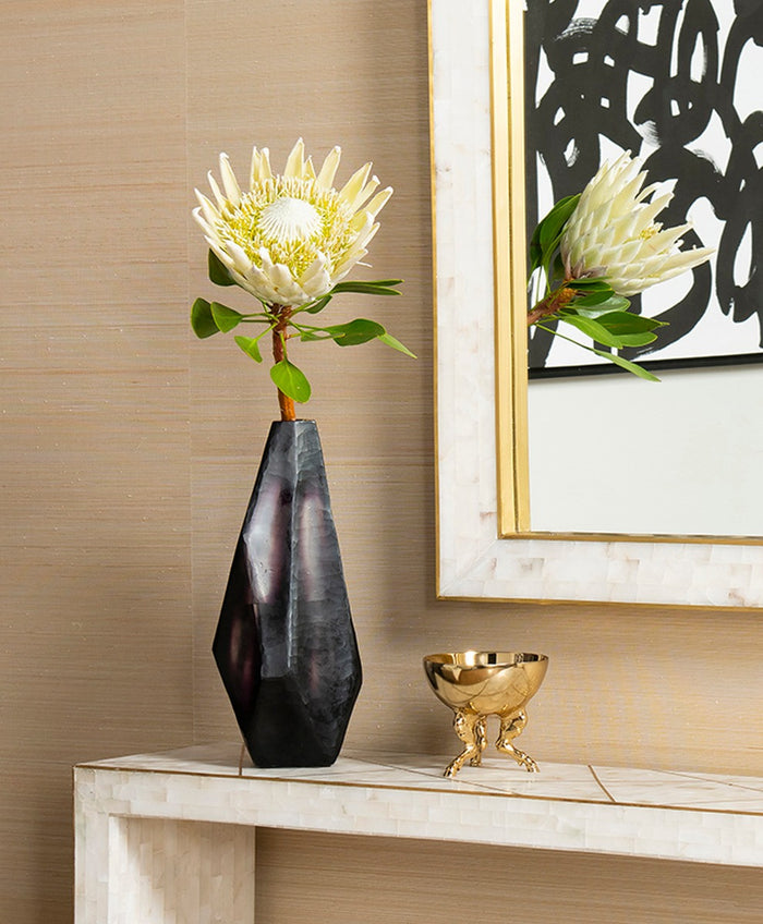 Villa & House Asscher Vase, Aubergine