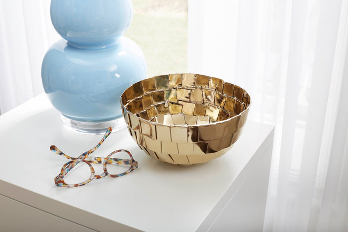 Villa & House Apsis Bowl, Brass Finish