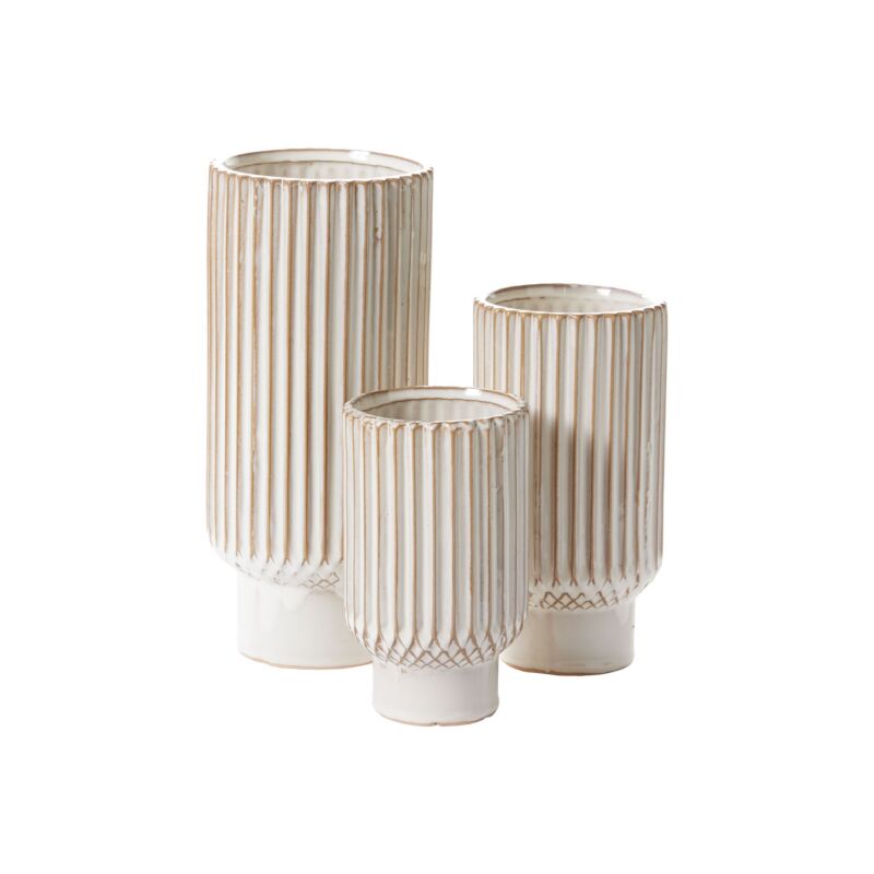 Design Shop Astor Vase 4.25"x 4.5"x 8", Set of 2