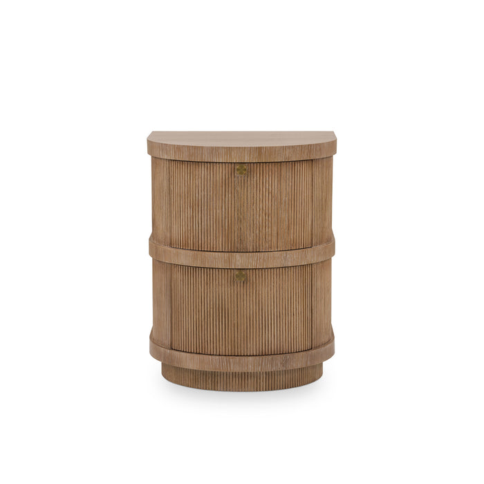 Villa & House Atlas 2-Drawer Side Table, Soft Glow Oak