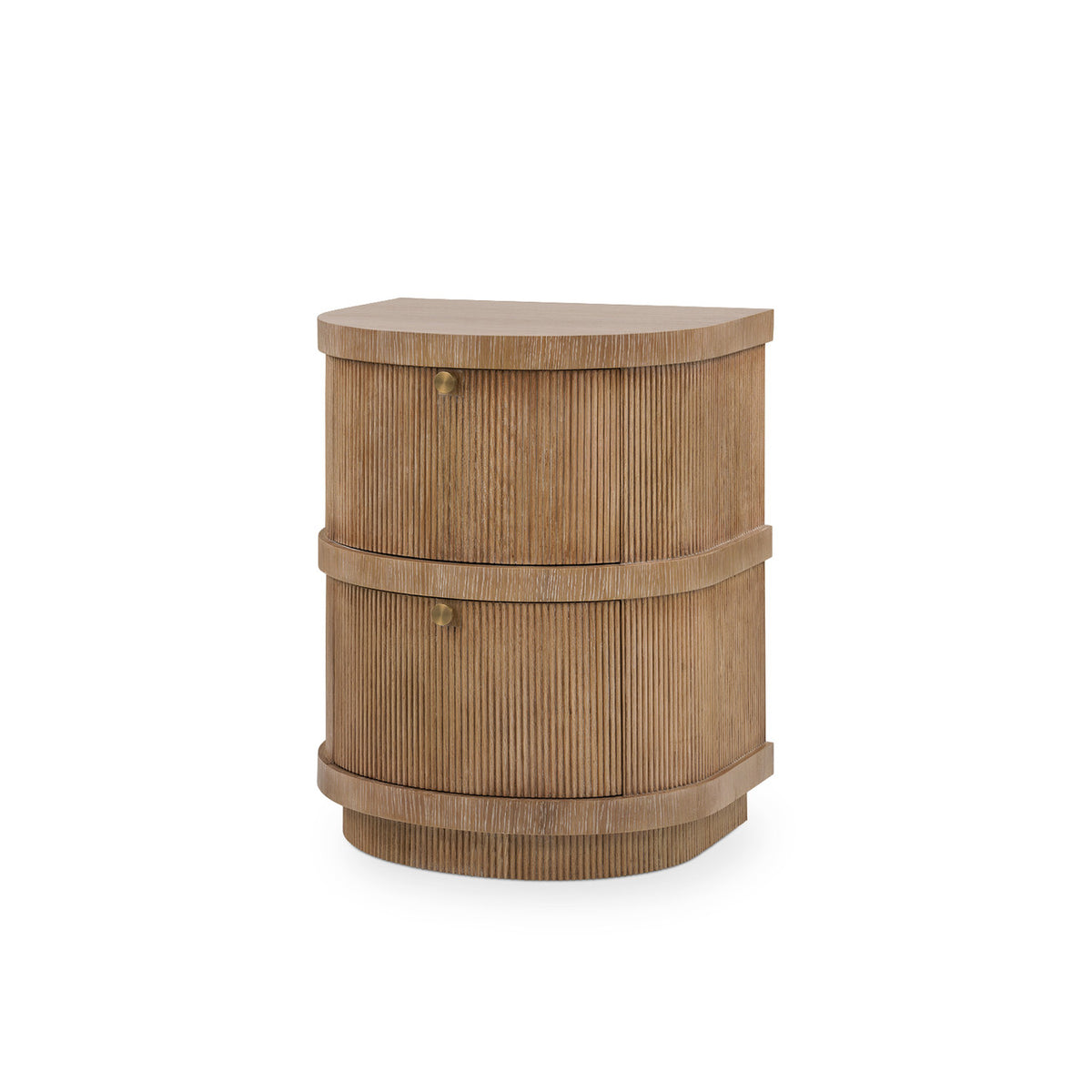 Villa & House Atlas 2-Drawer Side Table, Soft Glow Oak