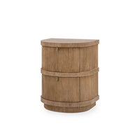 Villa & House Atlas 2-Drawer Side Table, Soft Glow Oak