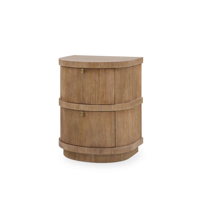 Villa & House Atlas 2-Drawer Side Table, Soft Glow Oak