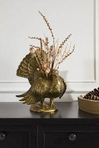 Design Shop Autumn Turkey Vase 9"x 8.25"x 8.5"