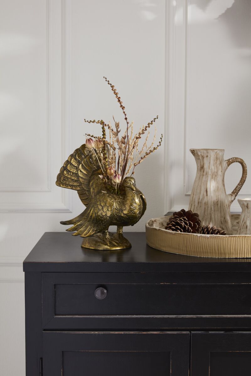 Design Shop Autumn Turkey Vase 9"x 8.25"x 8.5"