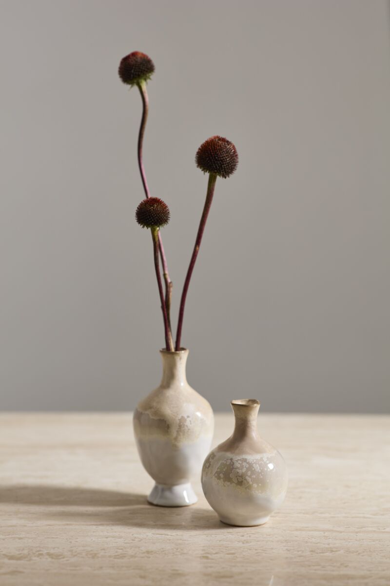 Design Shop Avena Budvase 3.25"x 6", Set of 2
