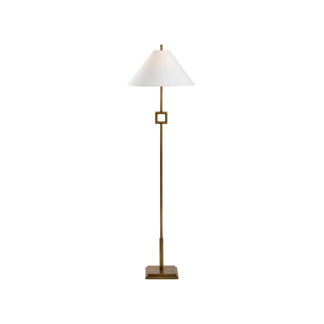 Chelsea House Overhill Floor Lamp - Aged Brass