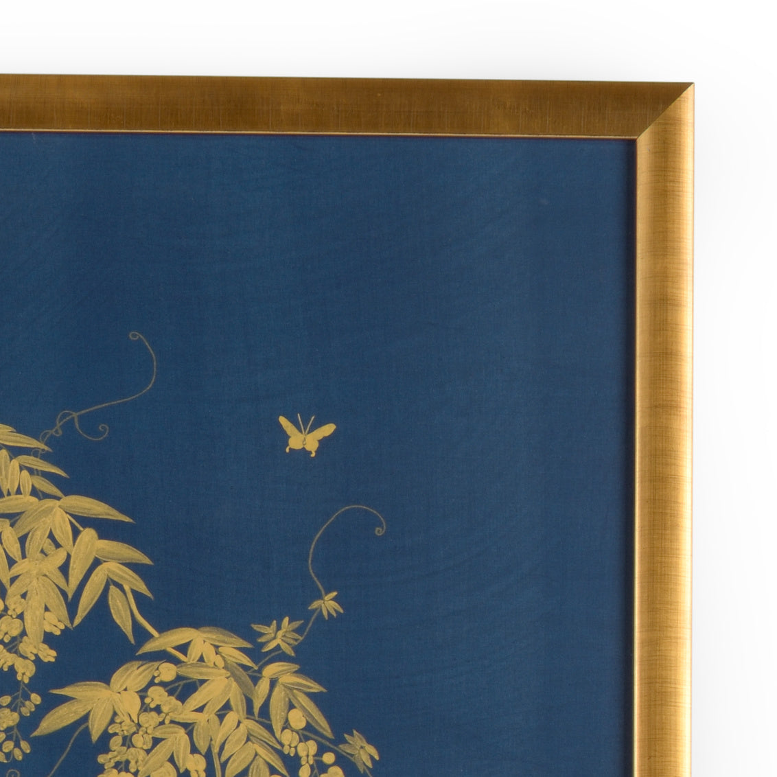 Chelsea House Gold Flowering Tree On Blue B
