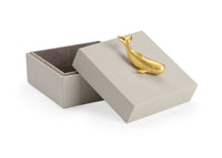 Chelsea House Whale Handle Box - Gray