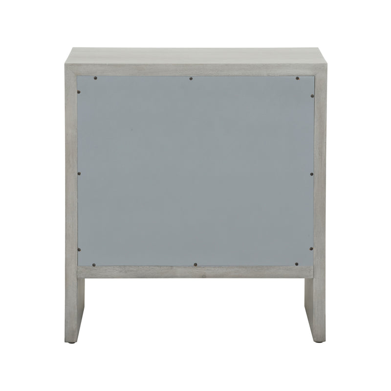 Chelsea House Moxy Bedside Table 2 Drawer - Gray