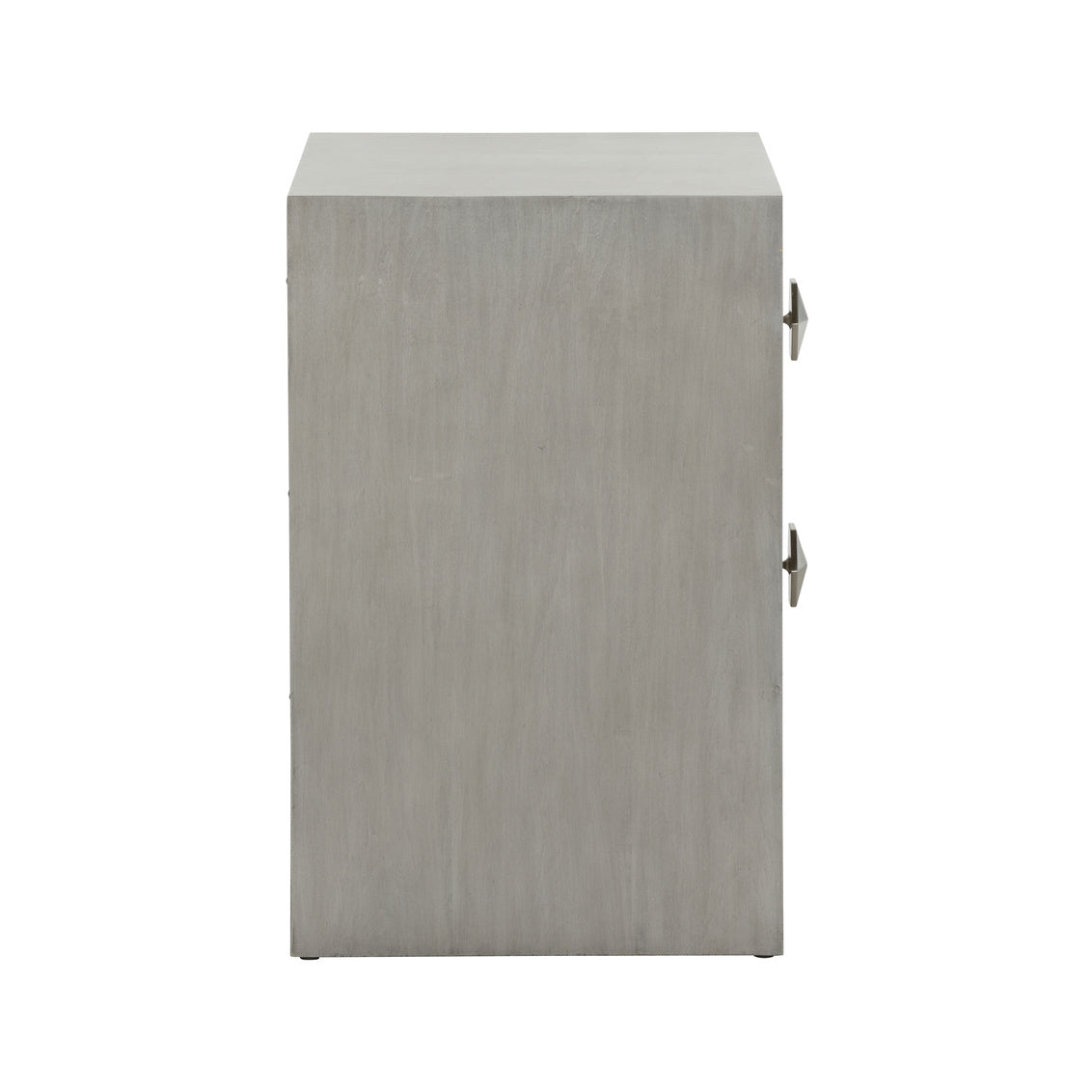 Chelsea House Moxy Bedside Table 2 Drawer - Gray