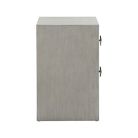Chelsea House Moxy Bedside Table 2 Drawer - Gray