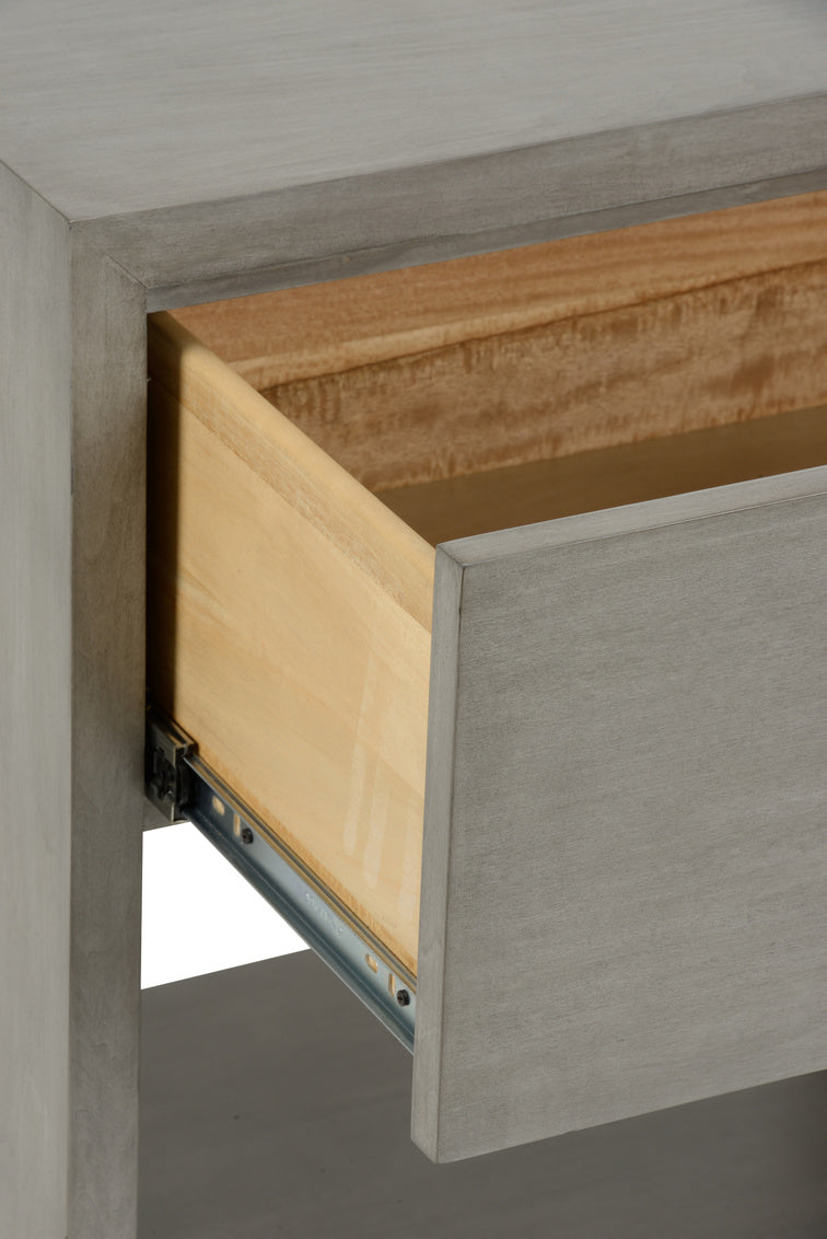 Chelsea House Moxy Bedside Table 1 Drawer - Gray