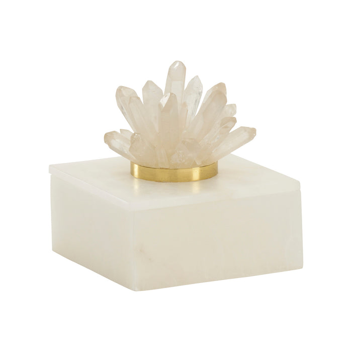 Chelsea House Alabaster And Crystal Box