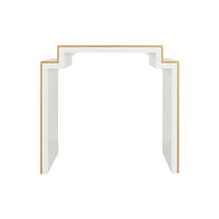 Chelsea House Chatsworth Side Table - White
