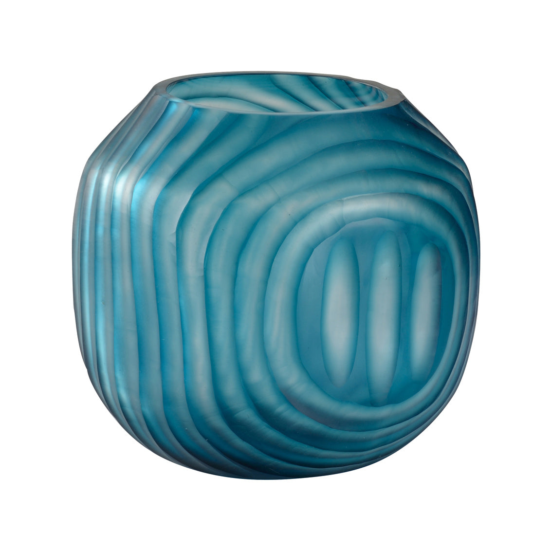 Chelsea House Swirl Vase - Small Blue
