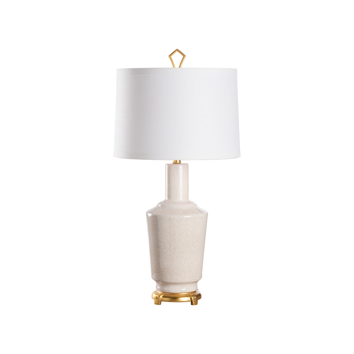 Wildwood Emma Lamp- Crackled Snow