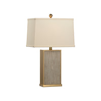 Chelsea House Gray Shagreen Lamp