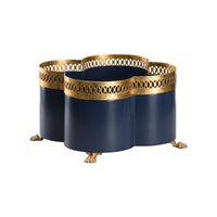 Chelsea House Tracery Cachepot - Navy Blue (SM)