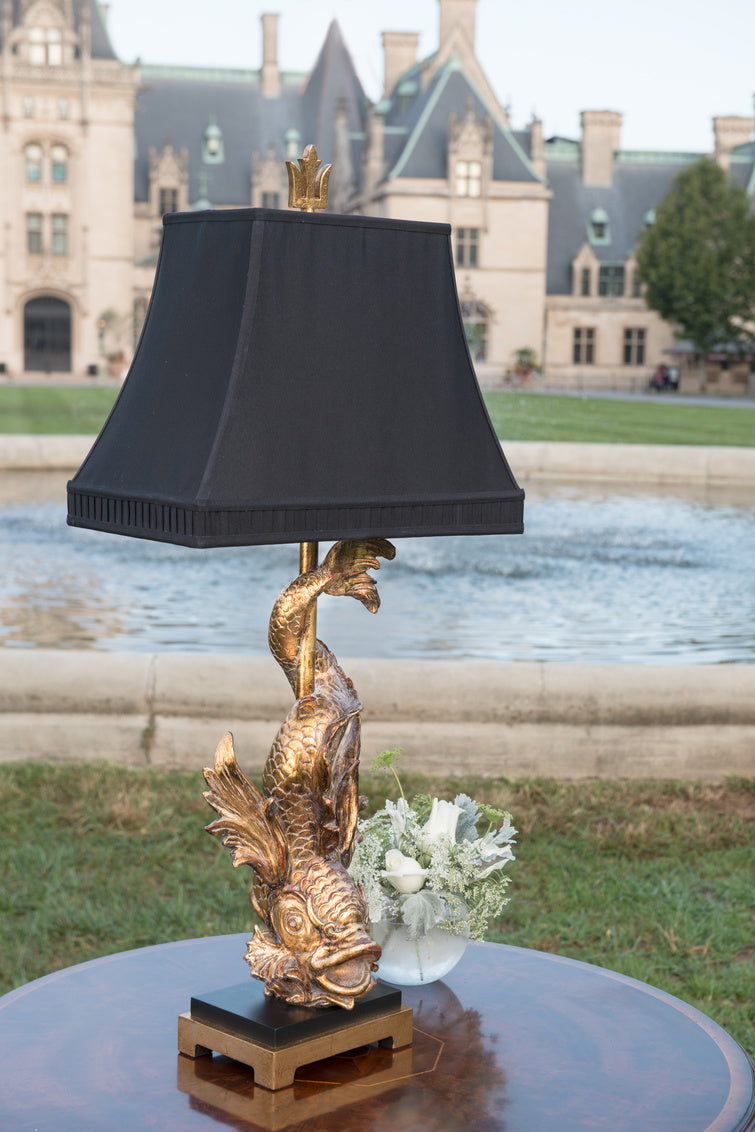Wildwood Imperial Dragon Lamp - Gold