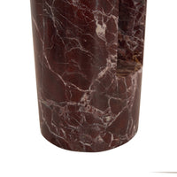 Chelsea House George Marble Side Table - Garnet