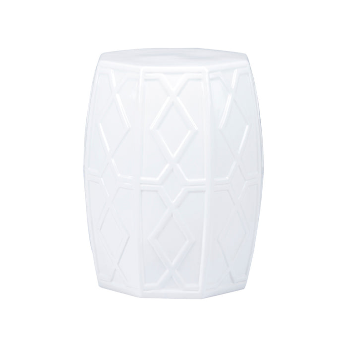 Chelsea House Andreu Garden Stool - White