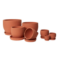 Design Shop Baden Pot with Saucer 7.25"x 6.75"