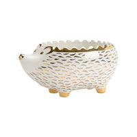 Chelsea House Hedgehog Bowl - White/Gold