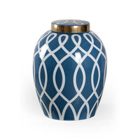 Chelsea House Sarah Ginger Jar - Blue