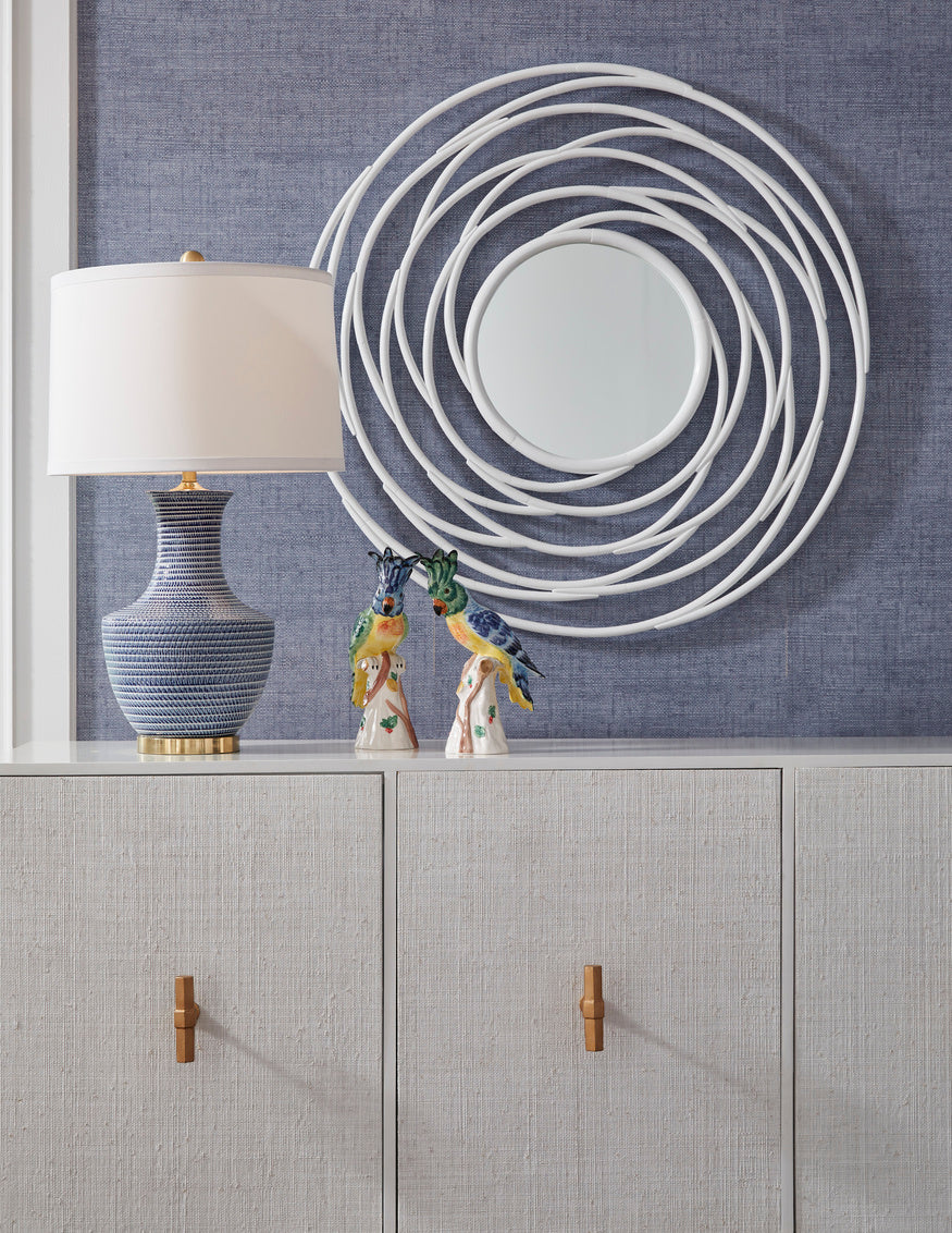 Chelsea House Swirl Mirror - White