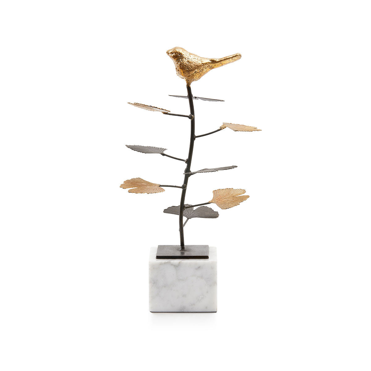 Villa & House Birdsong Statue, Gold Leaf