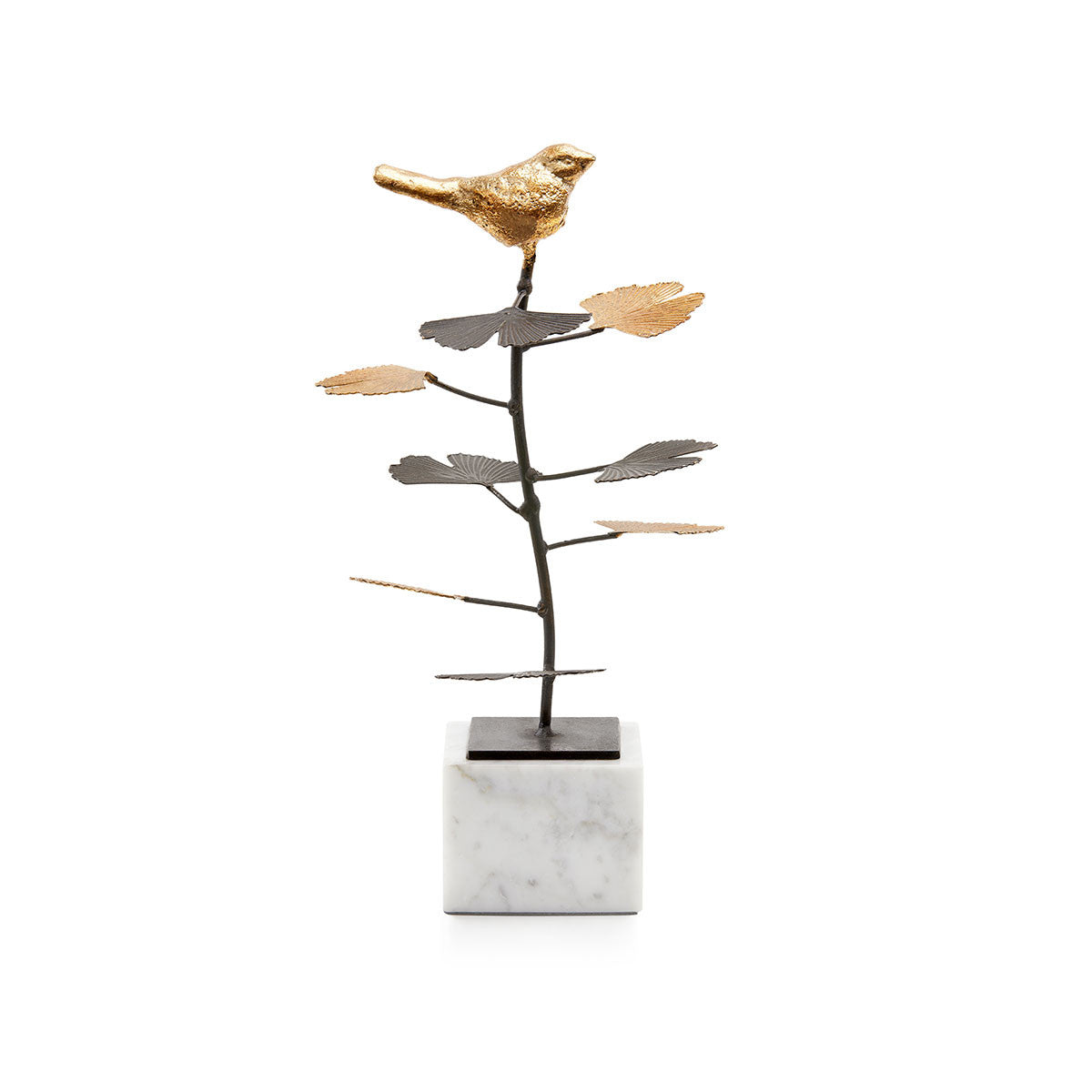 Villa & House Birdsong Statue, Gold Leaf