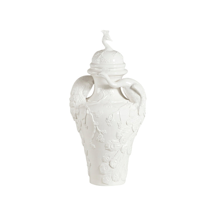 Chelsea House Peacock Ceramic Urn