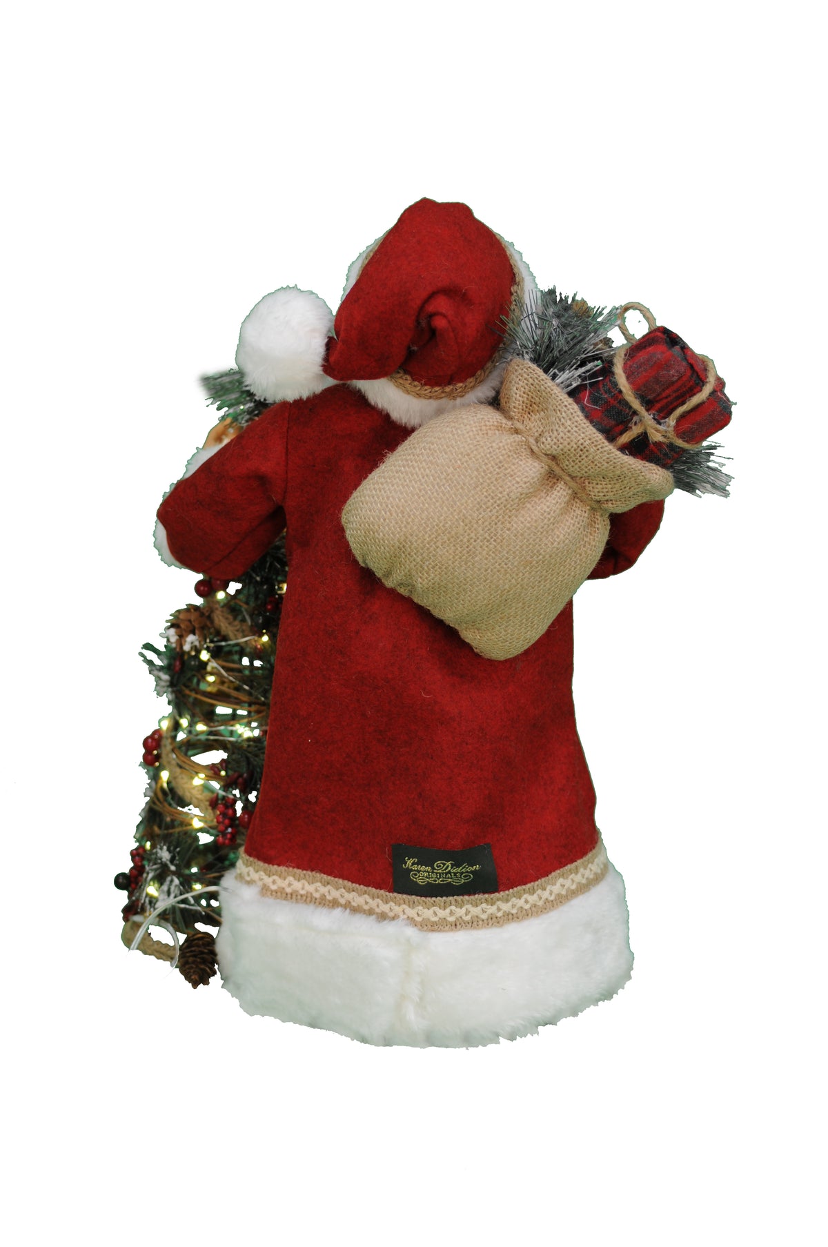 Karen Didion Lighted Woodland Pine Santa