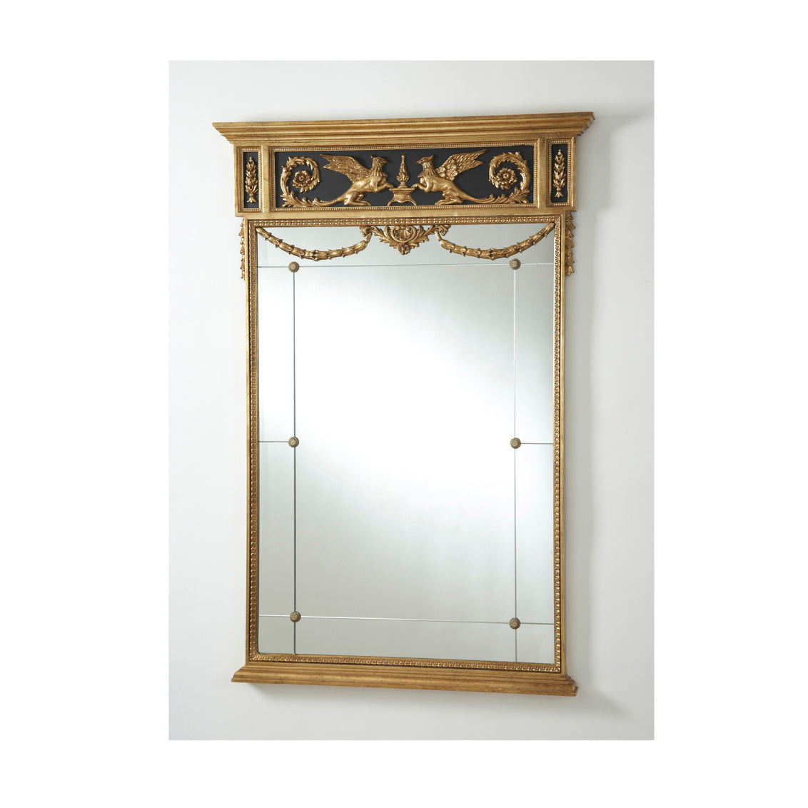 Chelsea House Griffon Mirror - Black/Gold