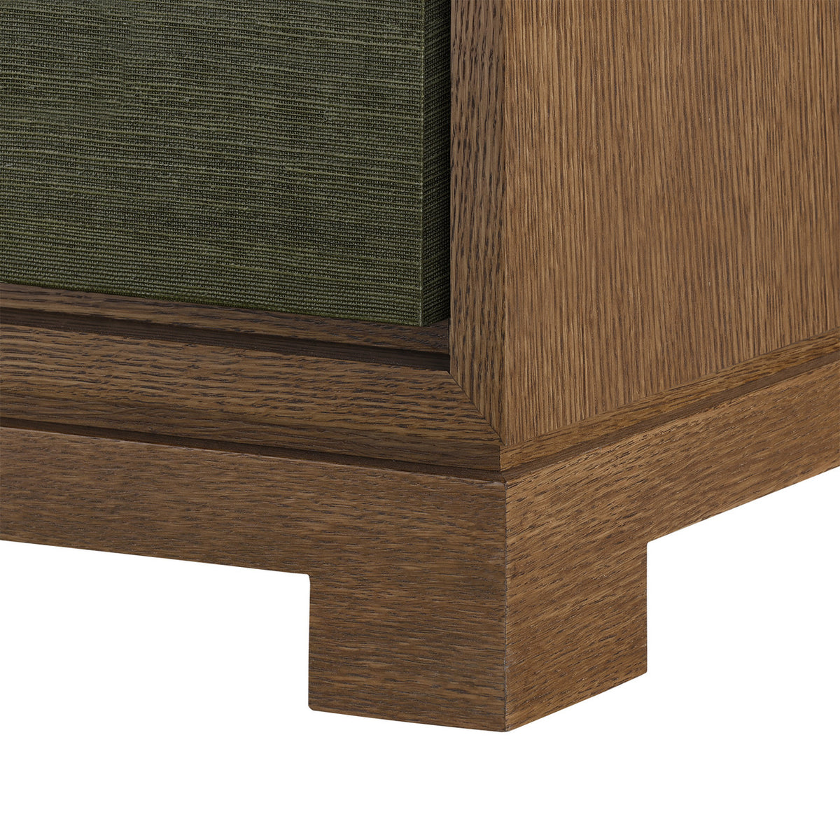 Villa & House Berkeley 3-Drawer Side Table, Deep Olive