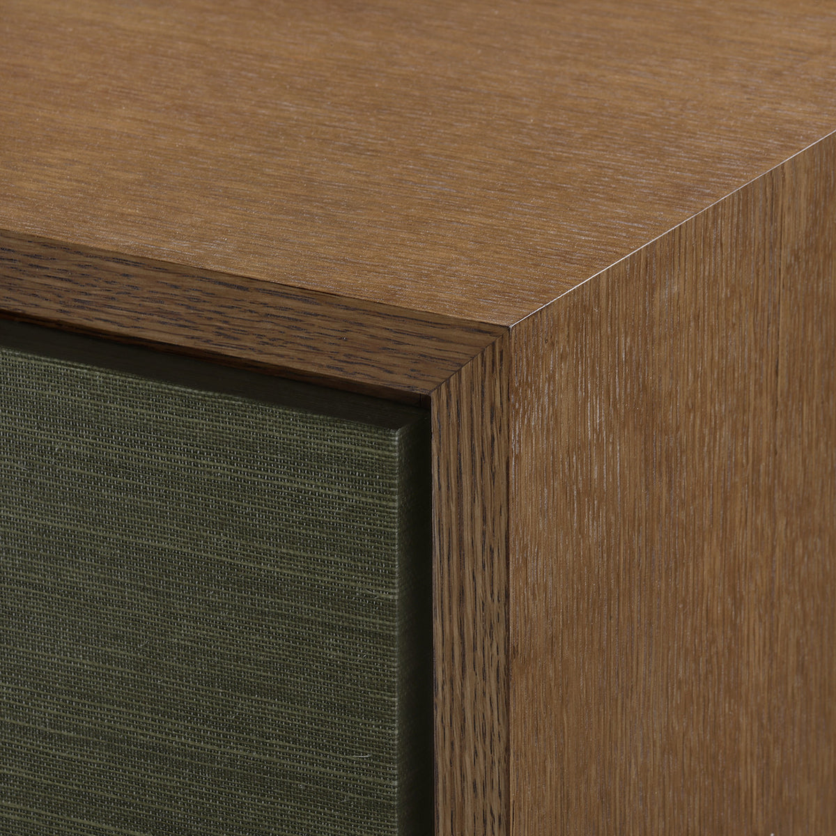 Villa & House Berkeley 3-Drawer Side Table, Deep Olive