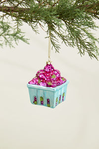 Design Shop Berry Basket Ornament 2.75"x 3.25", Set of 6