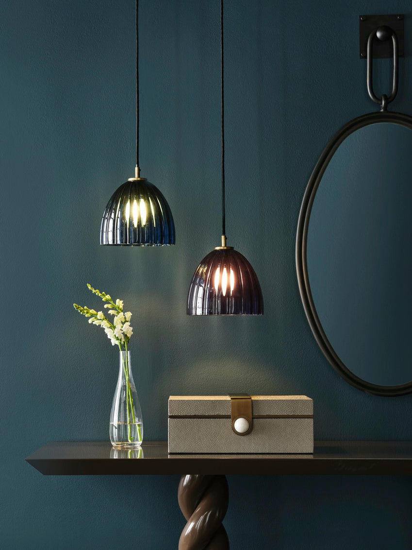 Wildwood Caterina Single Pendant - Aubergine